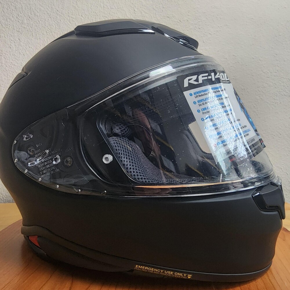 SHOEI RF-1400 Full Face Motorcycle Helmet Small Matte Black SNELL DOT Pinlock